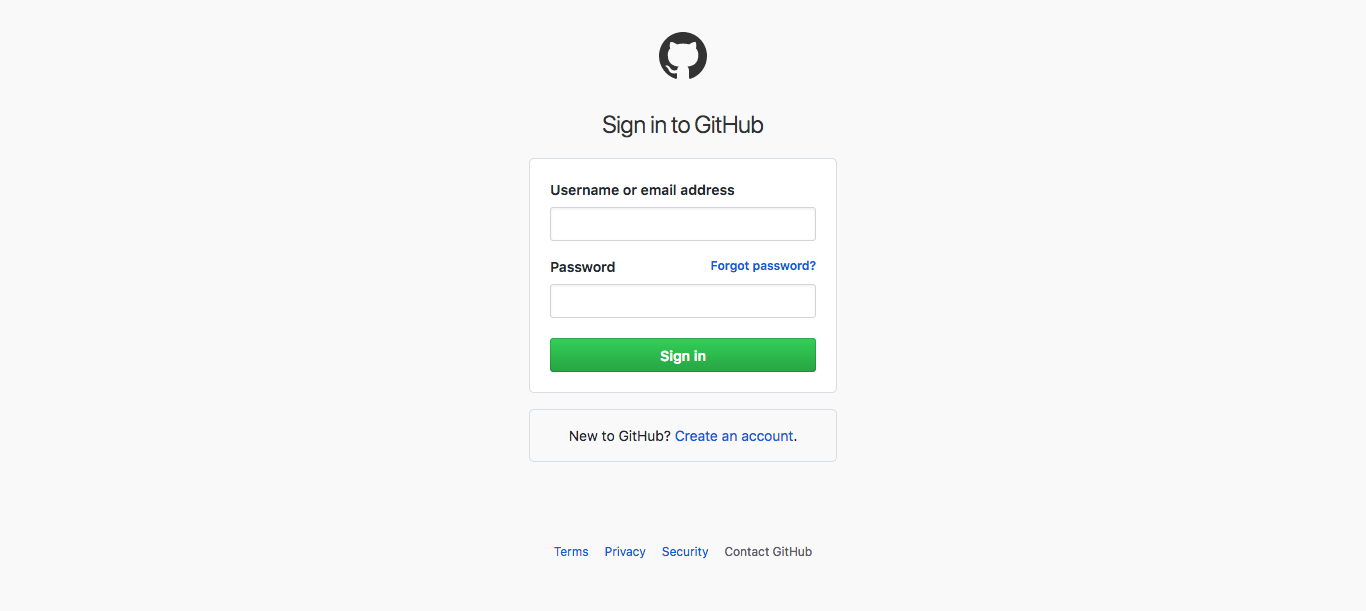 GitHub Sign In